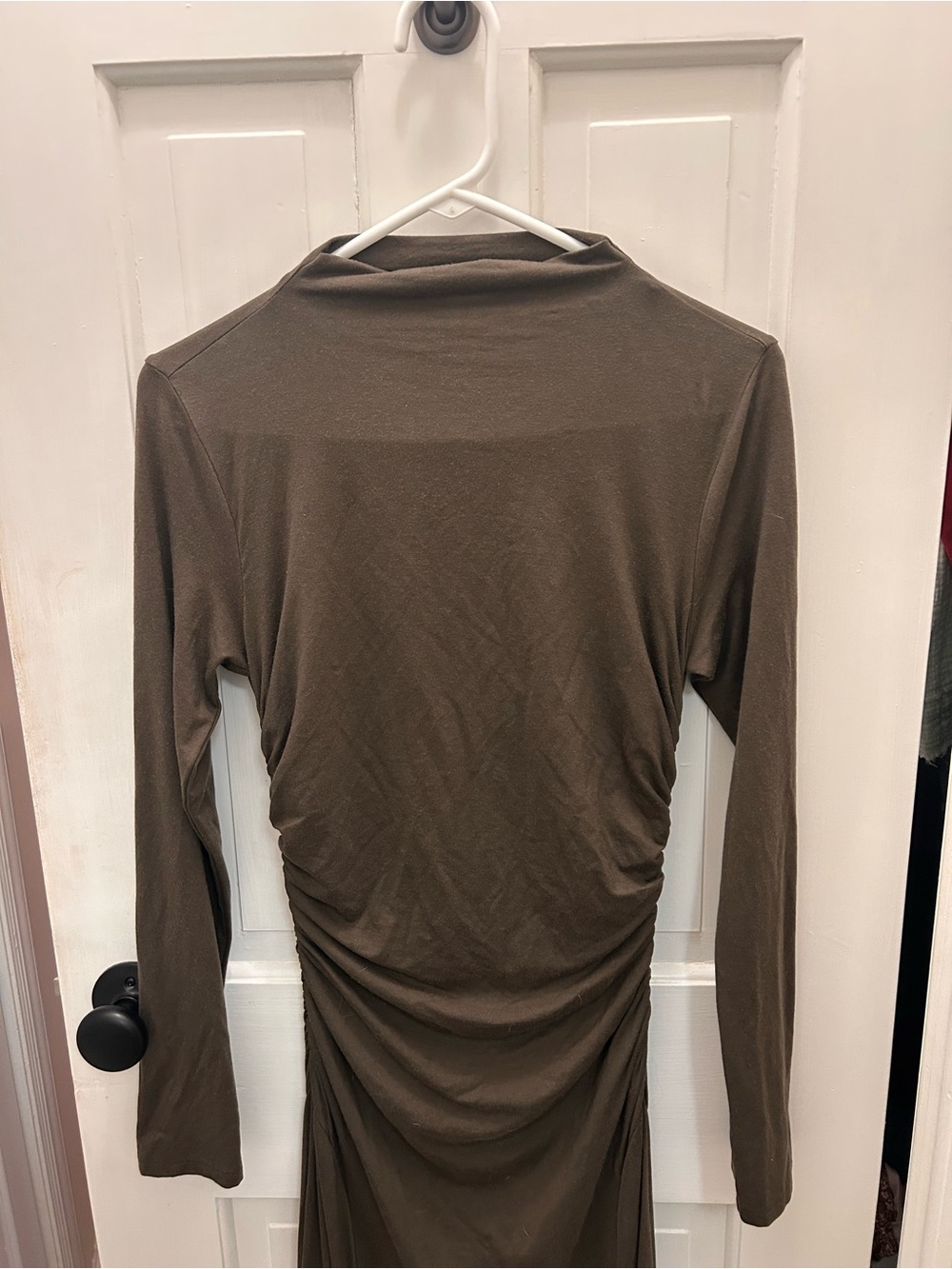 REFORMATION NEMY DRESS IN OLIVE GREEN SIZE SMALL - Picture 7 of 9